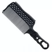 артикул: YS-s282RT Carbon black Двусторонняя тонкая расческа с рельсой Y.S. Park Barbering 240 мм.Серии YS s282RT